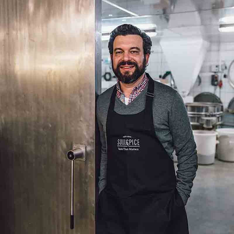 Boris Rafalski, Gründer von Soul Spice in der Gewürzmanufaktur