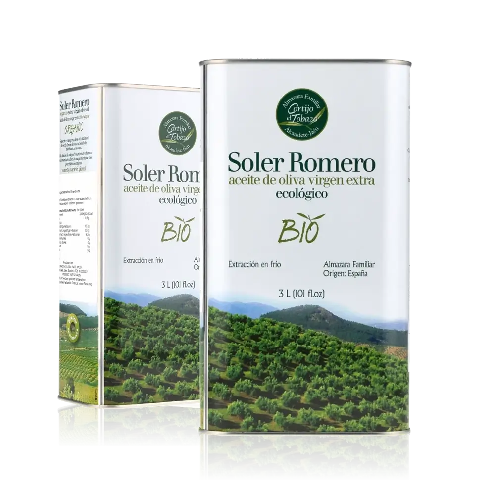 Soler Romero Olivenöl Kanister, 3 Liter, Bio.