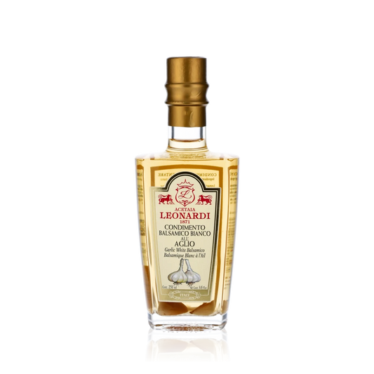 Weißer Balsamico mit Knoblauch - Acetaia Leonardi