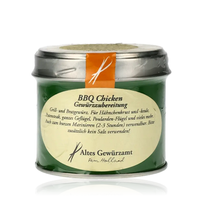 BBQ Chicken, Altes Gewürzamt, grüne Dose;BBQ Chicken, Altes Gewürzamt, grüne Dose