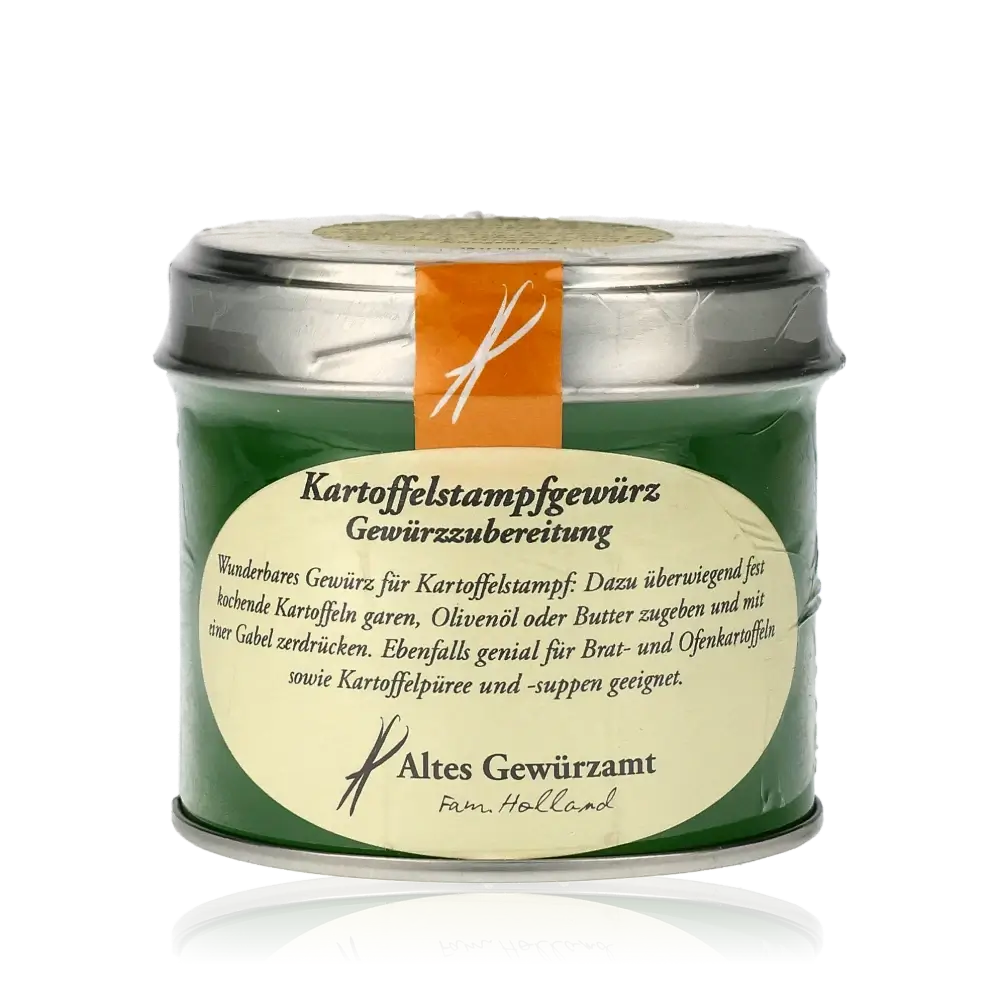 Kartoffelstampfgewürz von Altes Gewürzamt, kreiert von Ingo Holland. Gewürzmischung für Kartoffeln aller Art.