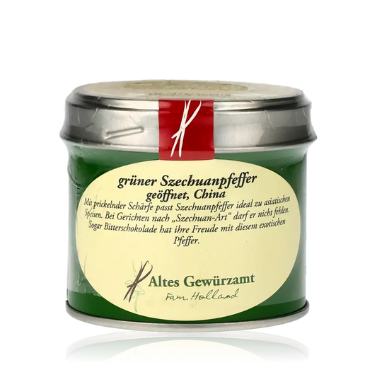 Grüner Szechuanpfeffer, Altes Gewürzamt, grüne Dose