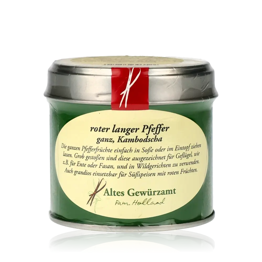Feinkost: Roter langer Pfeffer, Altes Gewürzamt, Kambodscha.