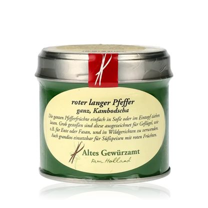 Feinkost: Roter langer Pfeffer, Altes Gewürzamt, Kambodscha.