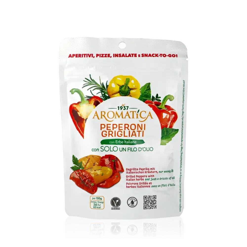 Aromatica Peperoni Grigliati Packung mit italienischen Gewürzen.