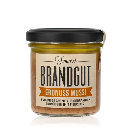 Erdnuss Muss! von Brandgut, 160g Glas