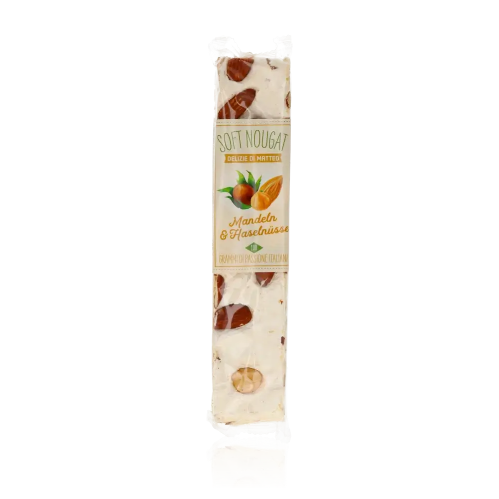 Nougat mit Mandeln und Haselnüssen von Delizie di Matteo.