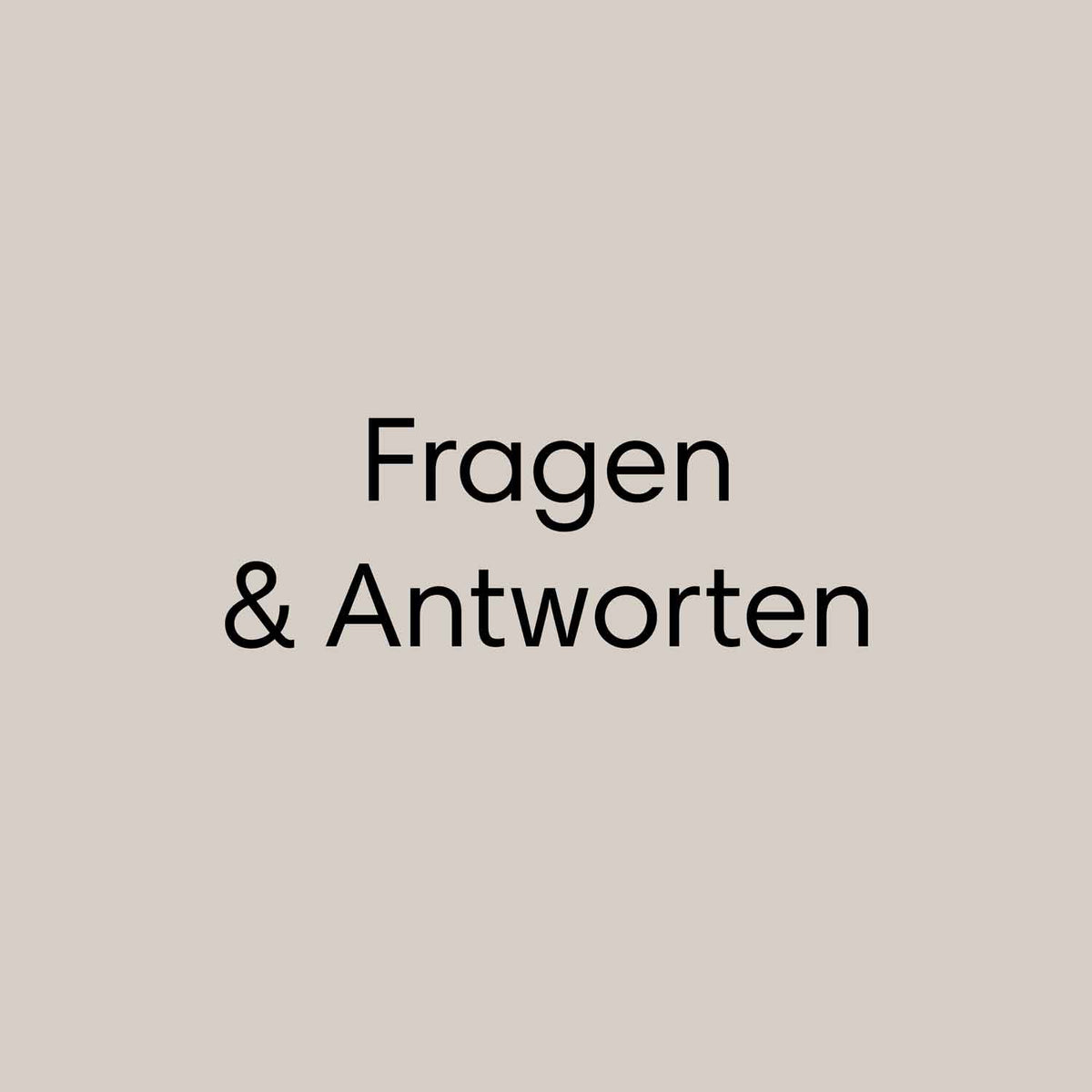 Banner mit text Fragen & Antworten