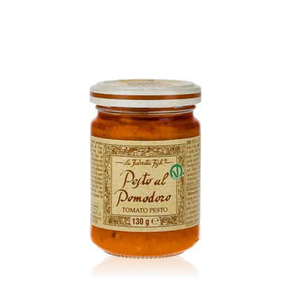 Glas mit Favorita Pomodoro Pesto, Tomatenpesto, 130g.