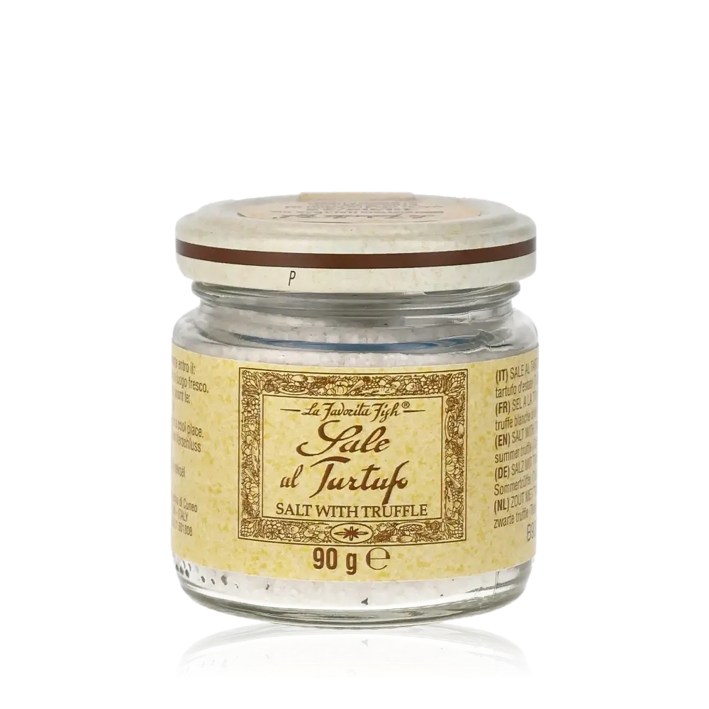 Trüffelsalz im Glas von La Favorita, 90g.