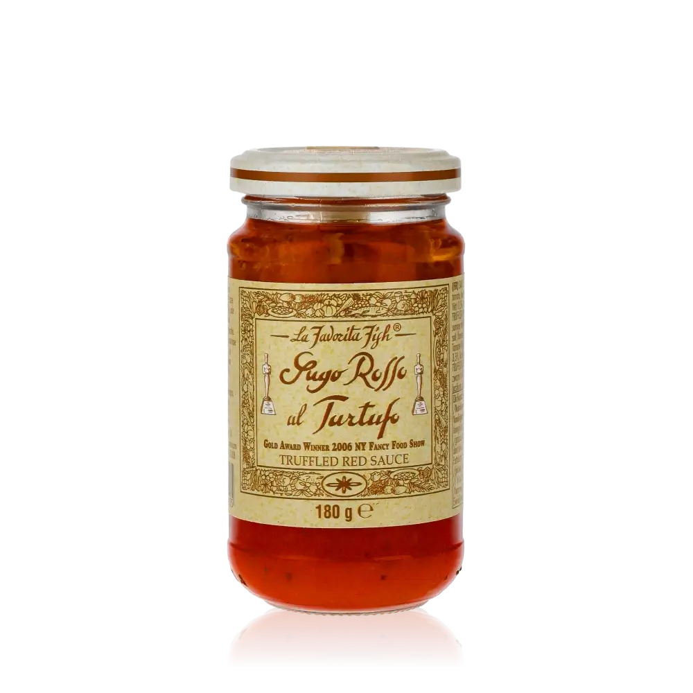 La Favorita Sugo al Tartufo Trüffel-Tomatensauce Glas.