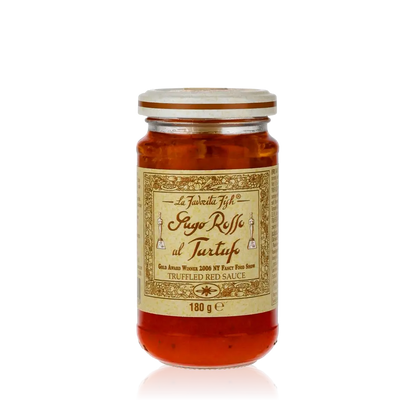 La Favorita Sugo al Tartufo Trüffel-Tomatensauce Glas.