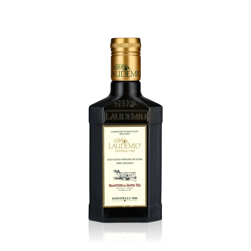 Flasche Frantoio di Santa Tea Laudemio Olivenöl.