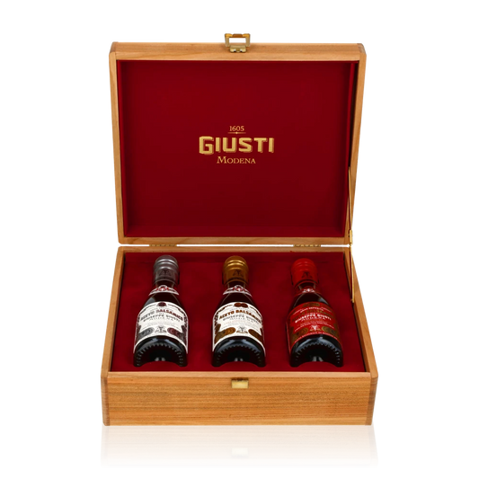 Dreier Kollektion in Holzkiste - Giuseppe Giusti