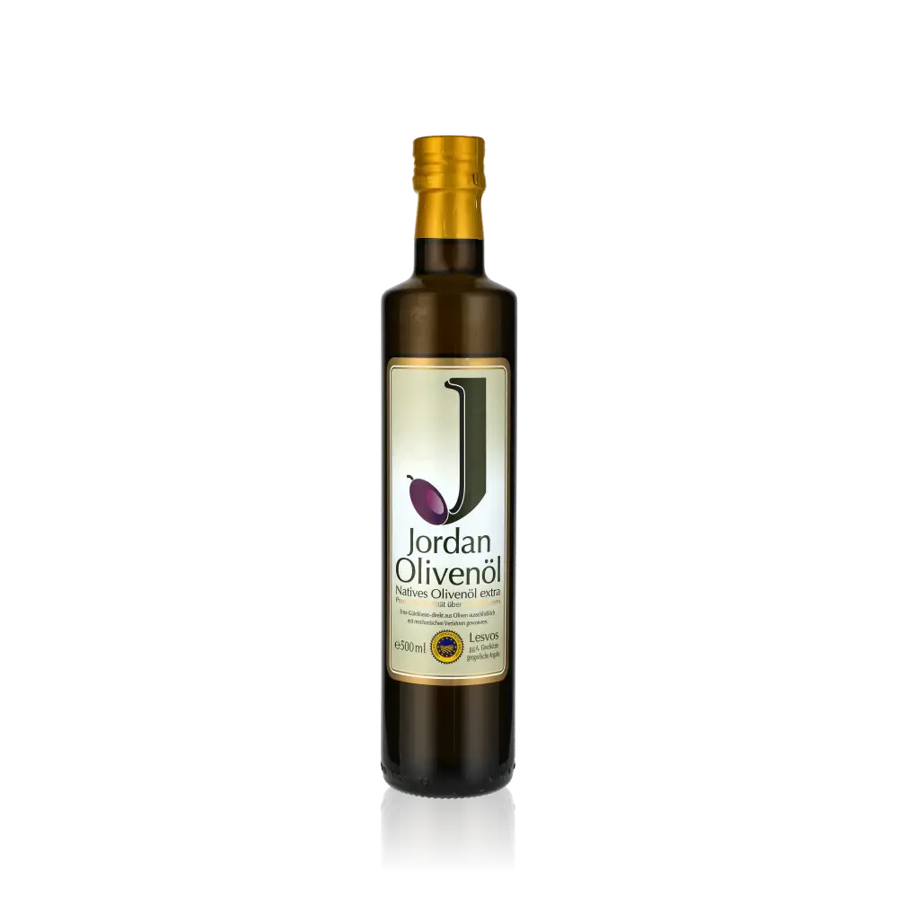 Jordan Olivenöl Flasche, natives Olivenöl extra, 500 ml.