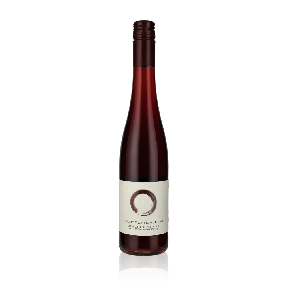 Flasche Vinaigrette Albert mit Dornfelder Bio-Weinessig.
