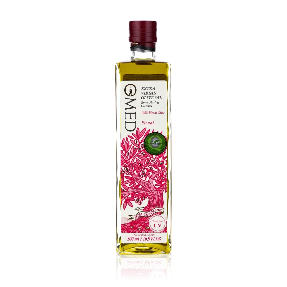 OMED Picual 500 ml Flasche mit UV geschütztem Glas