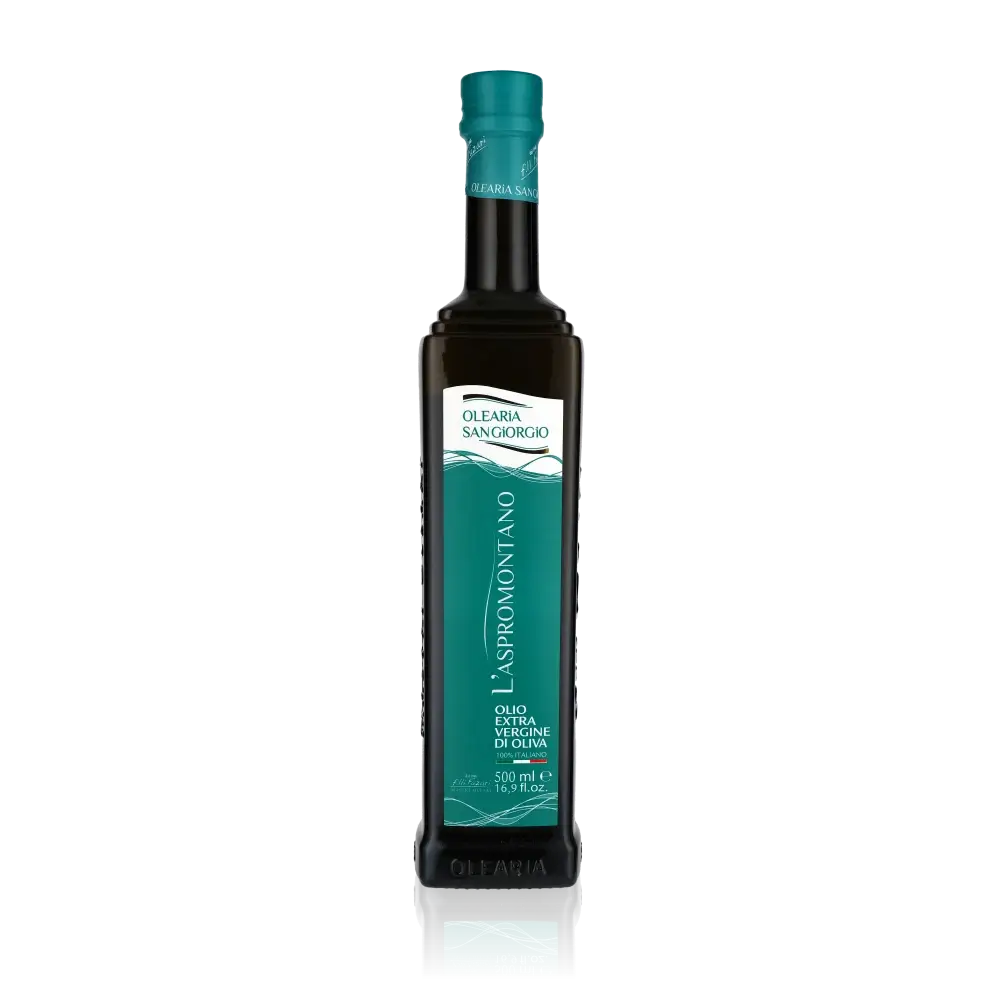 Flasche Olearia San Giorgio Aspromontano Olivenöl 500 ml.