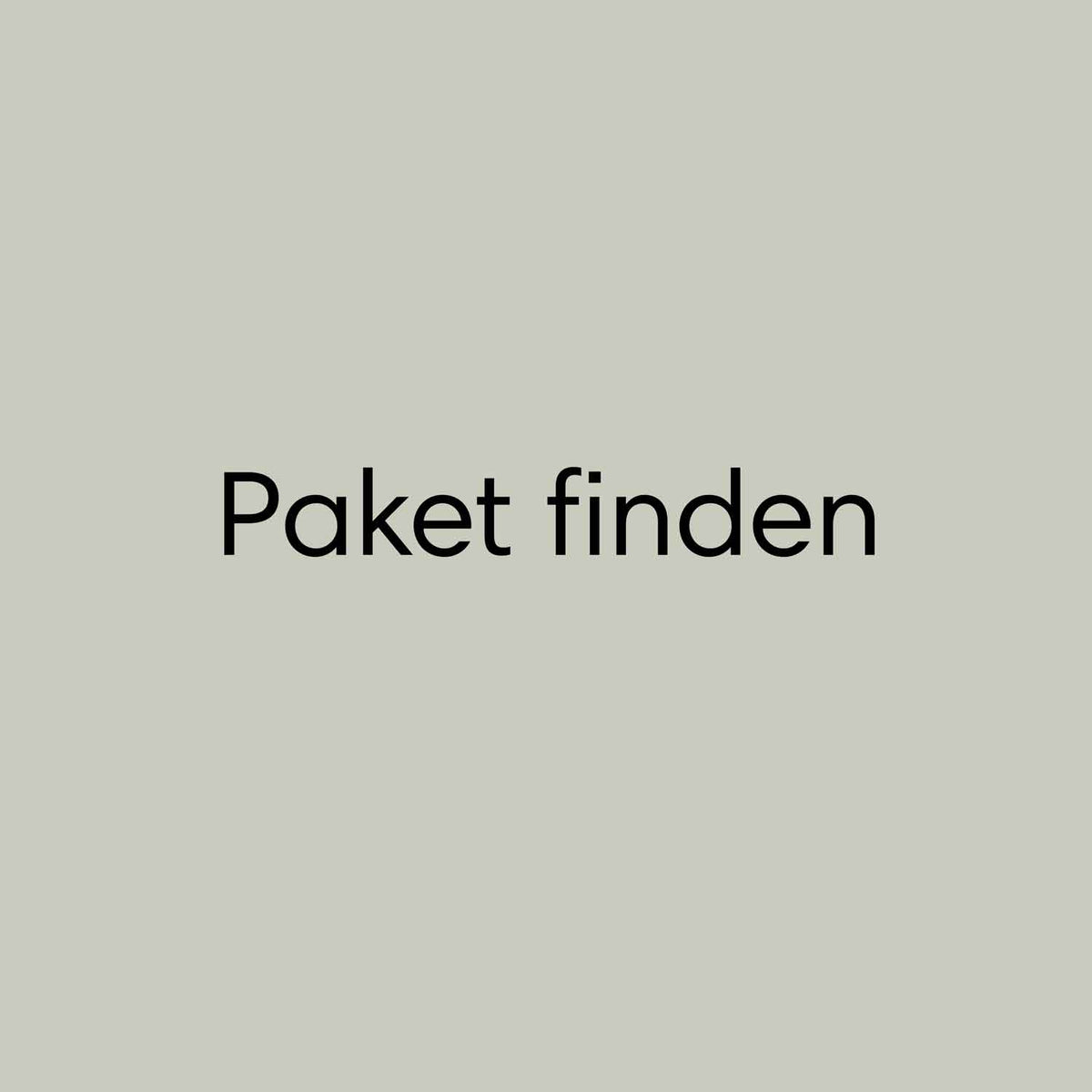 Banner mit Text: Paket finden