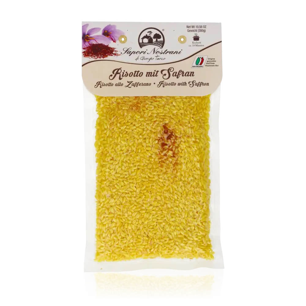 Sapori Nostrani Risotto mit Safran Verpackung.