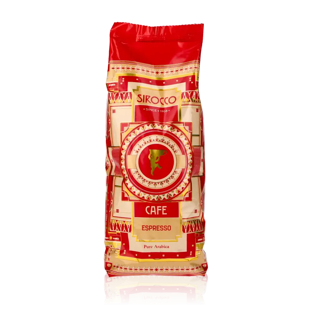 Kaffeepackung Sirocco Espresso Classico Bohnen 500ml.