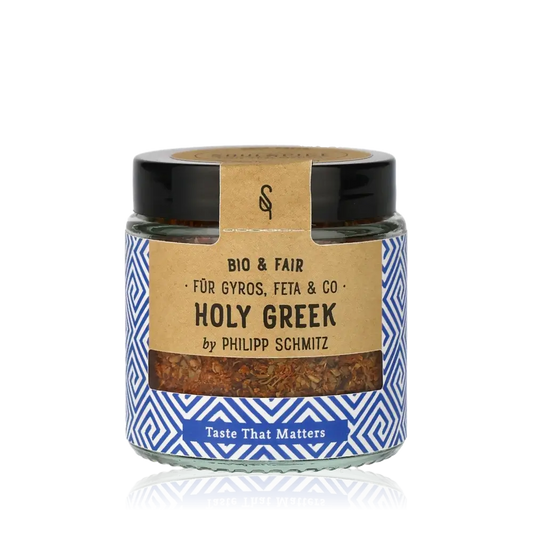 Gewürzglas "Holy Greek" von Philipp Schmitz, Bio & Fair.
