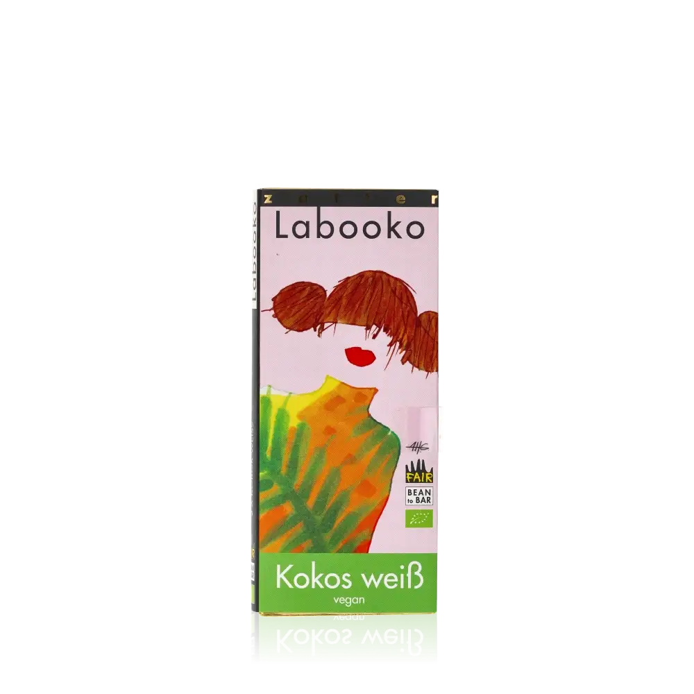 Labooko Kokos weiß (vegan) von Zotter, 2 x 35g Tafel bio