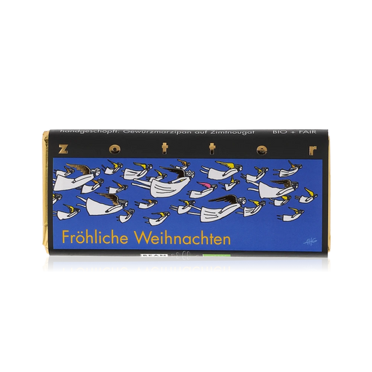 Fröhliche Weihnachten von Zotter - Handgeschöpfte Schokolade, BIO
